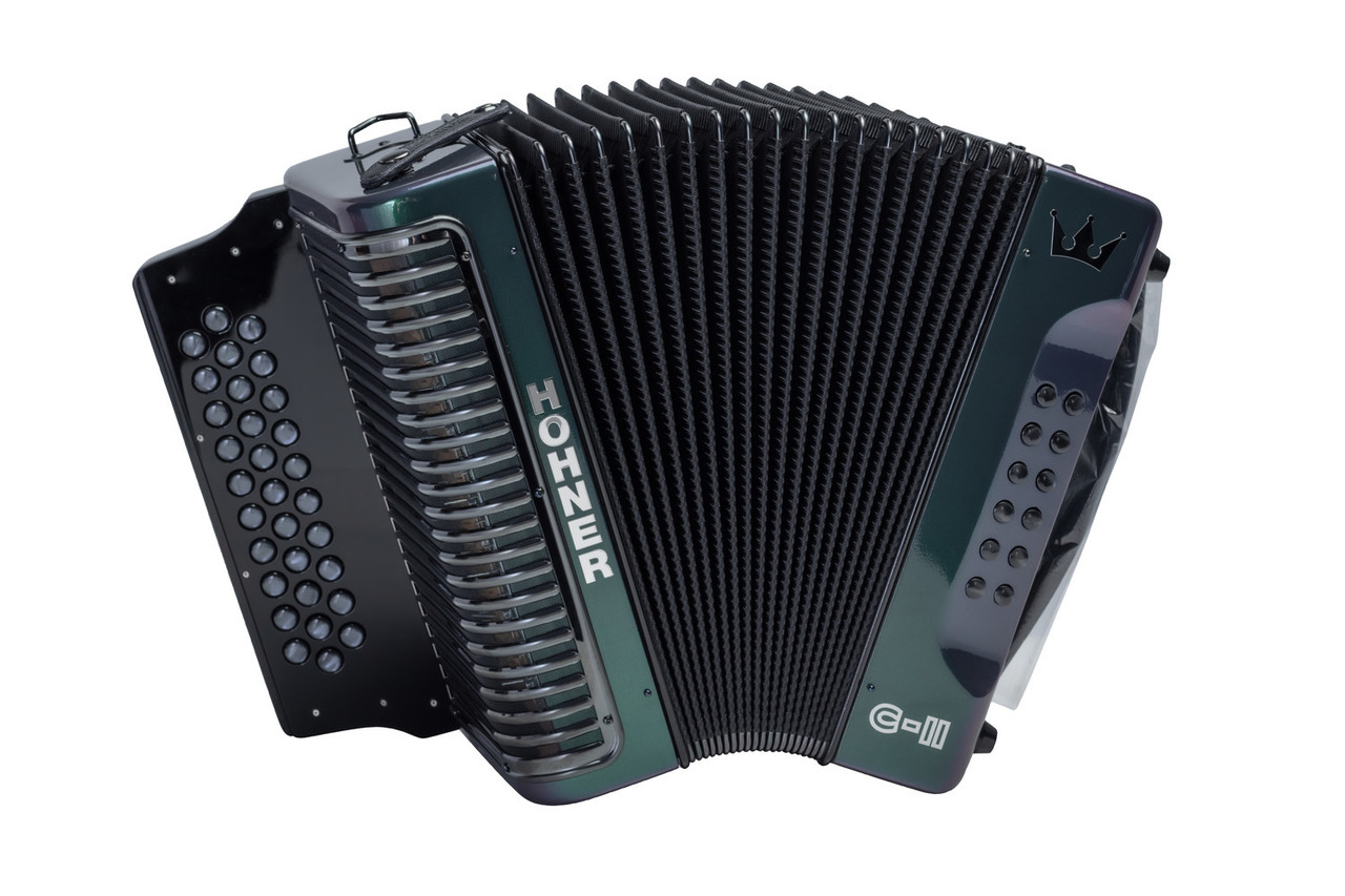 Hohner Corona C-II GCF Accordion - Green to Gold (C-II GCF GRTG) | Musician Madness