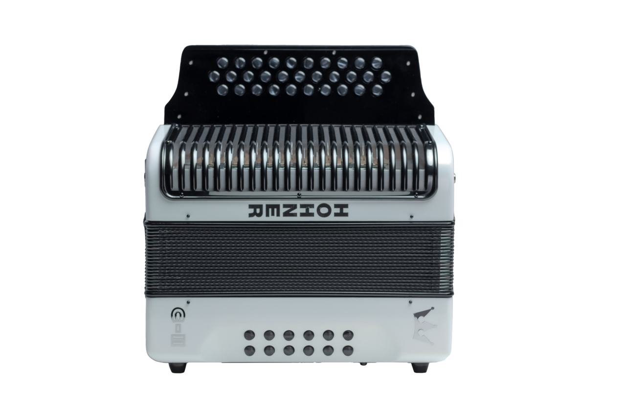 Hohner Corona C-II Accordion GCF White Rainbow (C-II GCF WHRB) | Musician Madness