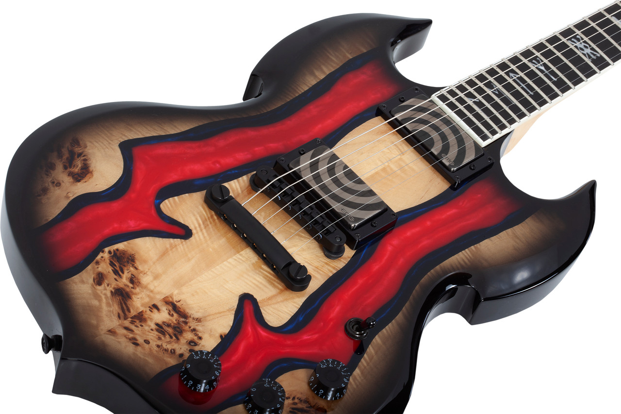 Schecter Wylde Audio Barbarian Special Edition - Blood River Burl (4593) | Musician Madness