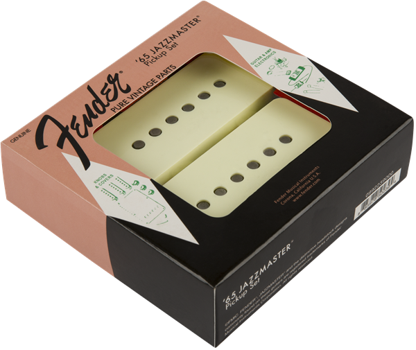 Fender Pure Vintage '65 Jazzmaster Pickup Set, Vintage White (2) | Musician Madness