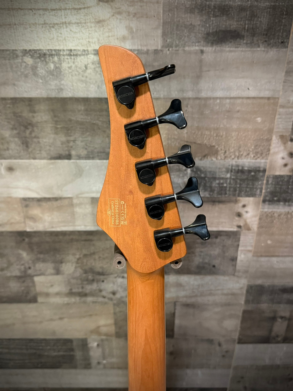 Schecter C-5 Standard 5 String Electric Bass Guitar - Charcoal Satin (3973) | Musician Madness
