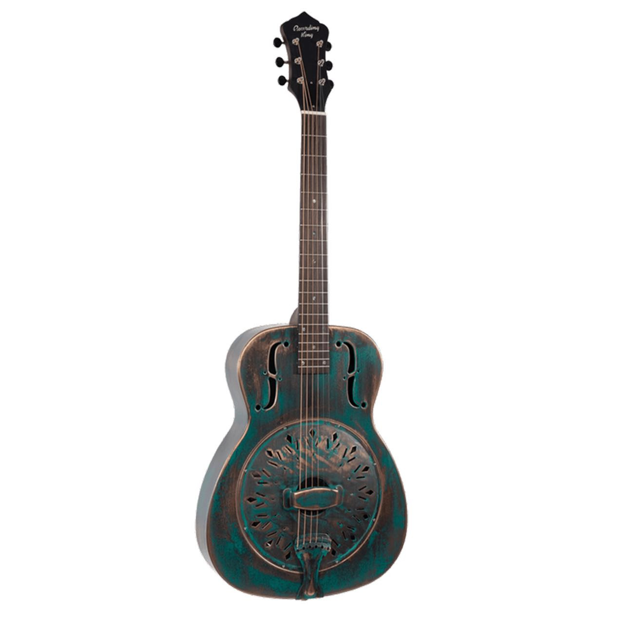 Recording King Metal Body A/E Gtr - Vintage Grn | Musician Madness