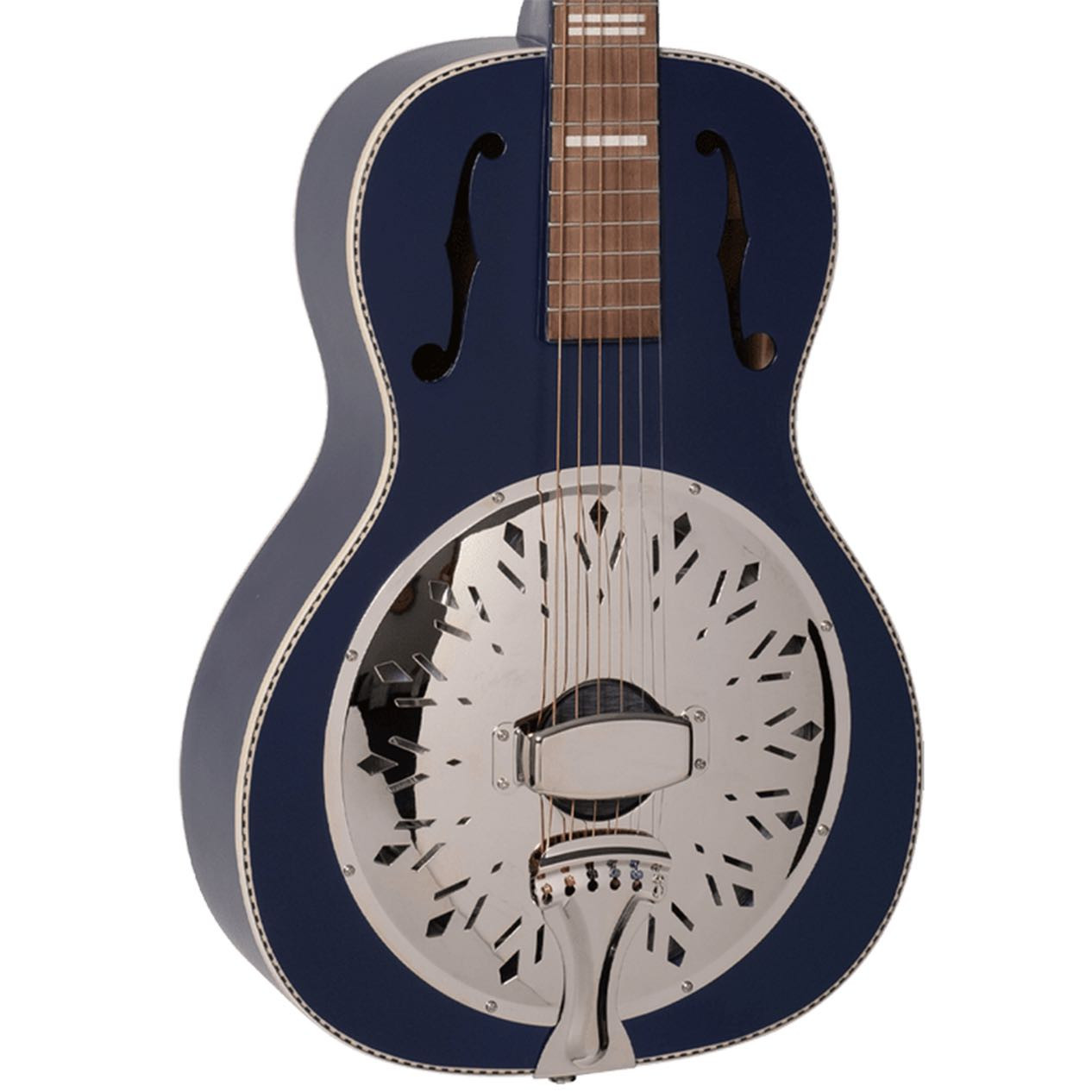 Recording King Dirty 30s Minnie Bucker Resonator Acoustic Electric - Matte Blue | Musician Madness