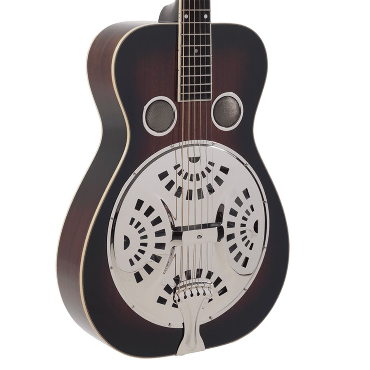 Recording King Roundneck Resonator - Mahog Vintage Sunburst | Musician Madness