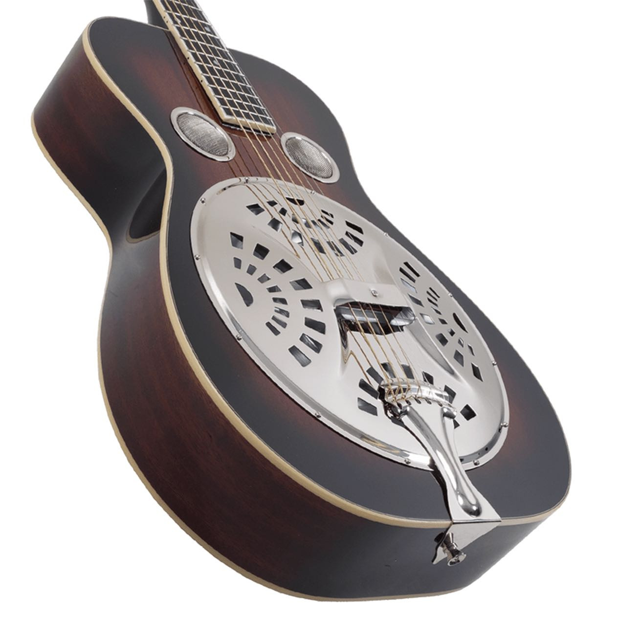 Recording King Roundneck Resonator - Mahog Vintage Sunburst | Musician Madness