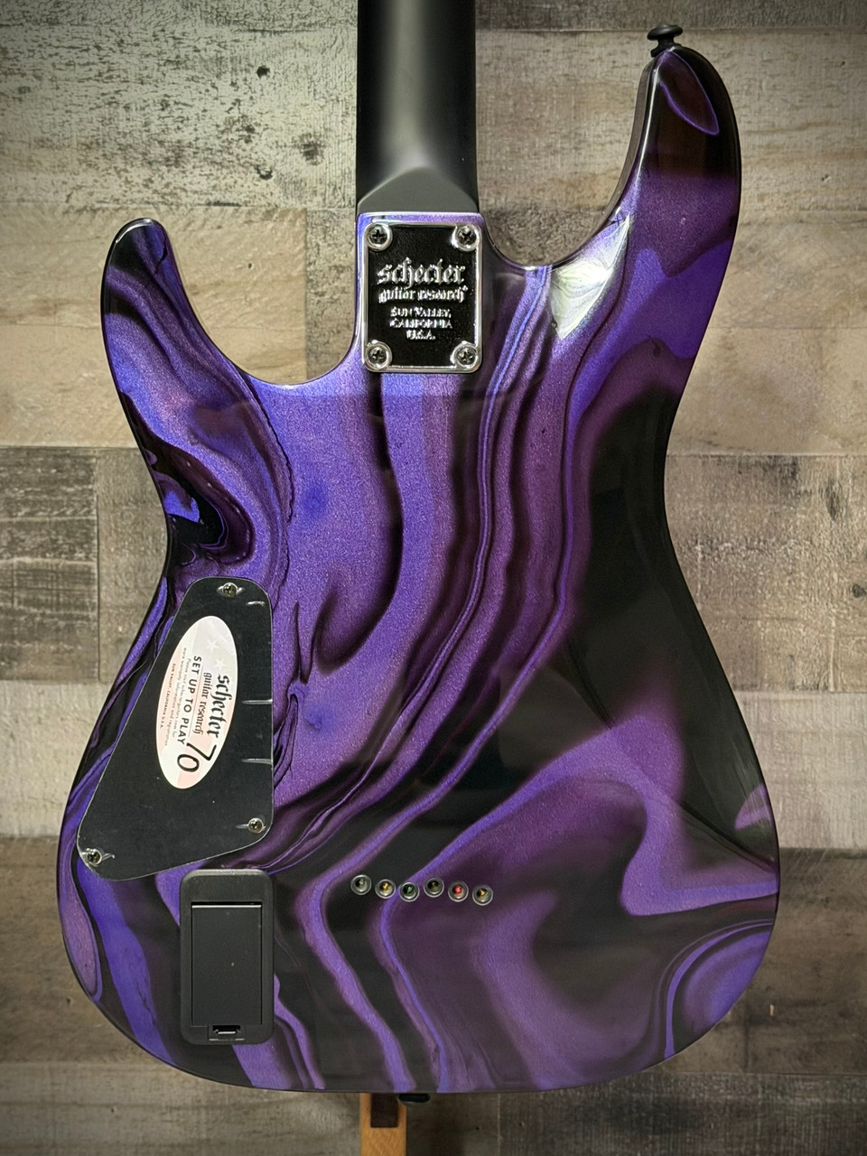 Schecter C-1 Electric Guitar - Hydro Dip Purple Obsidian (4190) | Musician Madness