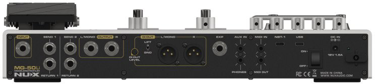 NUX MG-50Li Modeler and Profiler Multi-Effects Processor - White (NUX MG-50LI-WH) | Musician Madness