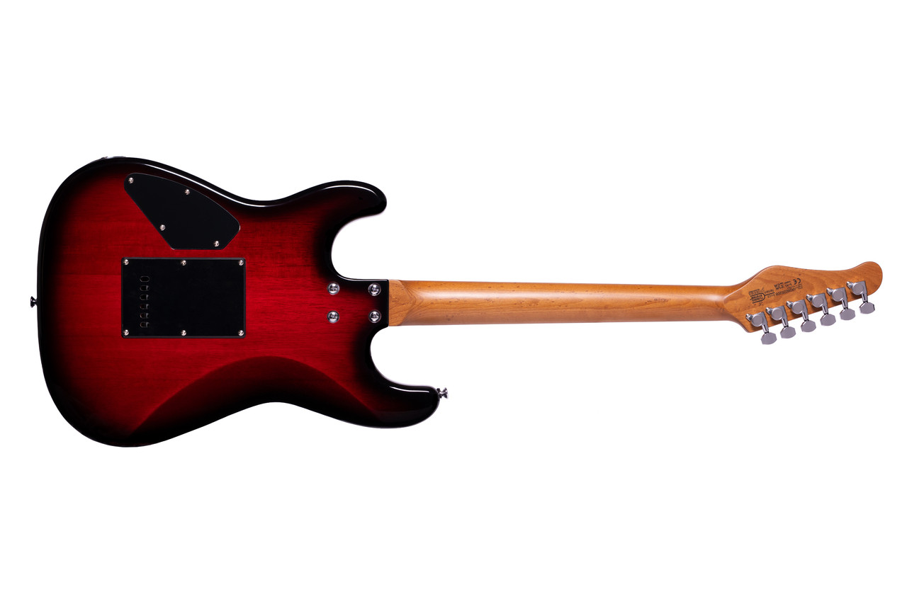 Washburn Sonamaster Elite Double Cutaway Electric Guitar - Flame Red Burst (SE3FRB-U) | Musician Madness