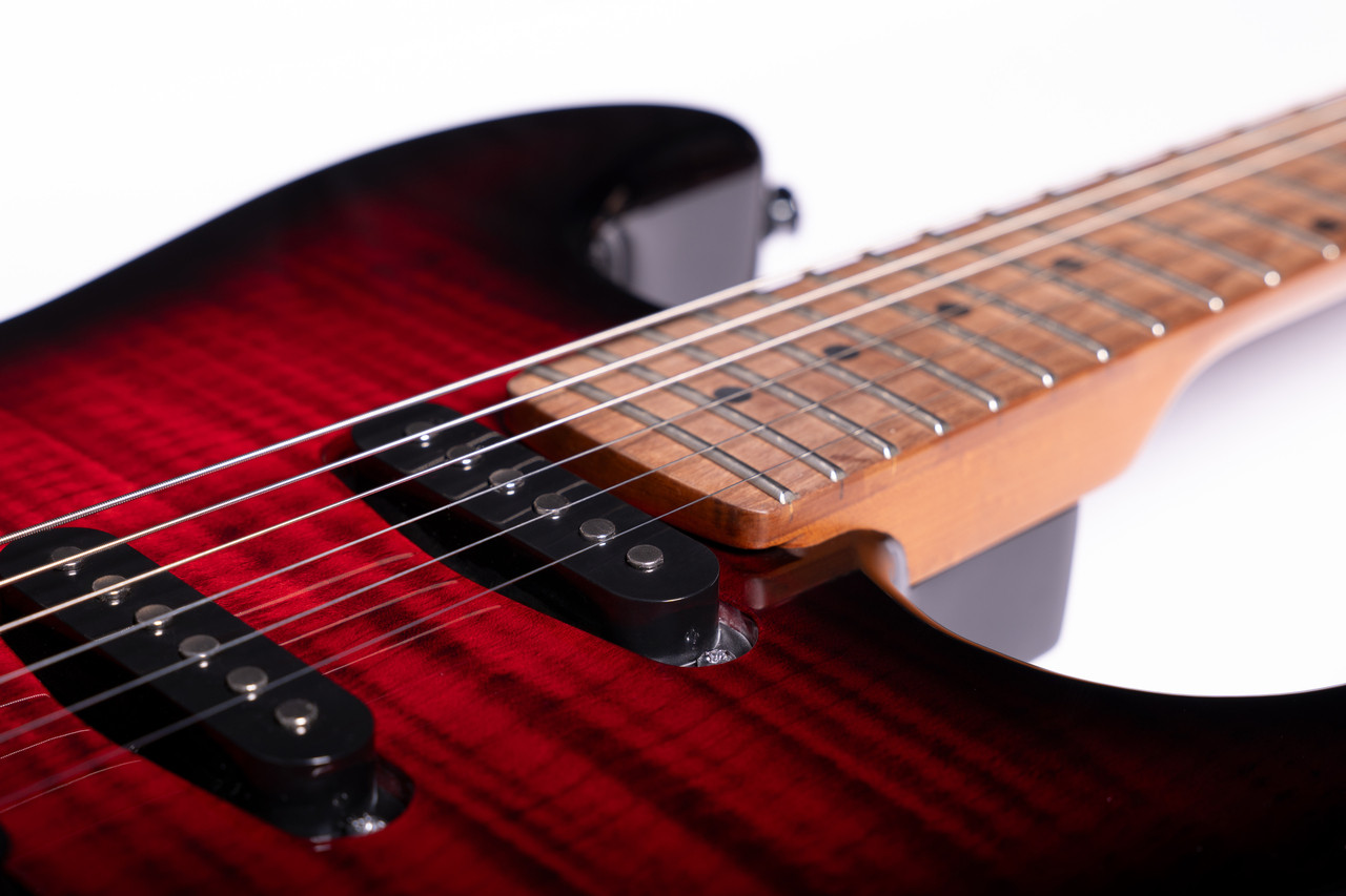 Washburn Sonamaster Elite Double Cutaway Electric Guitar - Flame Red Burst (SE3FRB-U) | Musician Madness