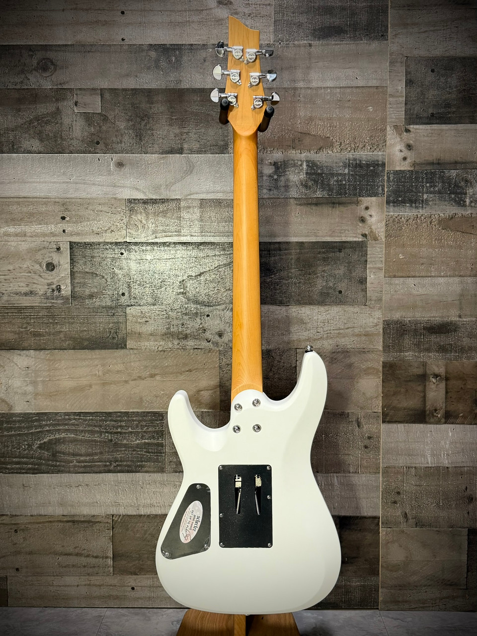 Schecter C-6 FR Deluxe Electric Guitar - Satin White (435) | Musician Madness
