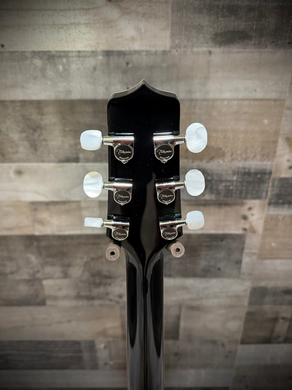 Takamine EF341DXLH Left Hand Acoustic Guitar - Gloss Black w/ Semi-Hard Case (JTAKEF341DXLH) | Musician Madness