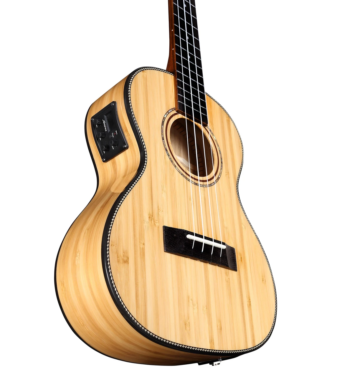 Alvarez BambooUke, All Solid Tenor Ukulele Acoustic Elec w/EQ&Tuner (MU55TE) | Musician Madness