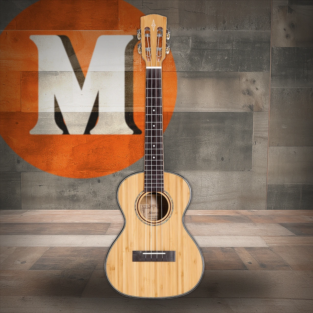 Alvarez BambooUke, All Solid Tenor Ukulele Acoustic Elec w/EQ&Tuner (MU55TE) | Musician Madness