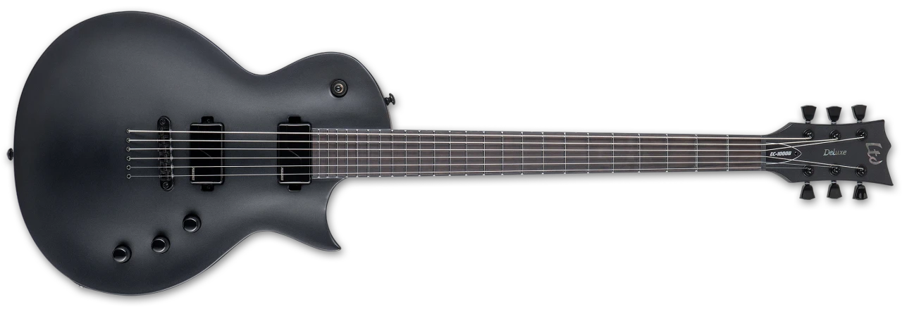 LTD EC-1000 Bariton Electric Guitar - Charcoal Metallic Satin (LEC1000BCHMS) | Musician Madness