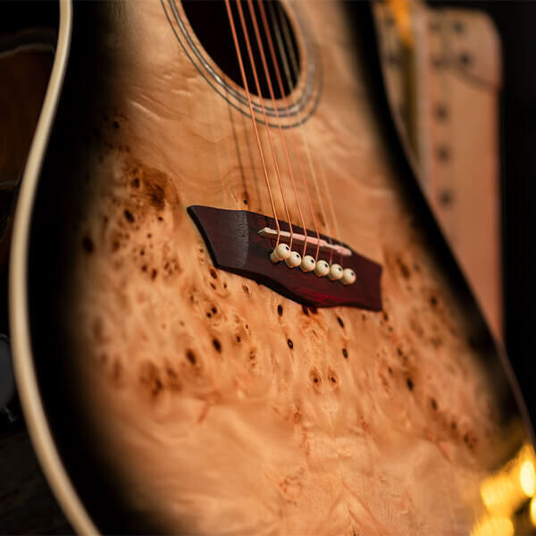 Washburn Deep Forest Burl D Acoustic Guitar - Black Fade (DFBDB) | Musician Madness