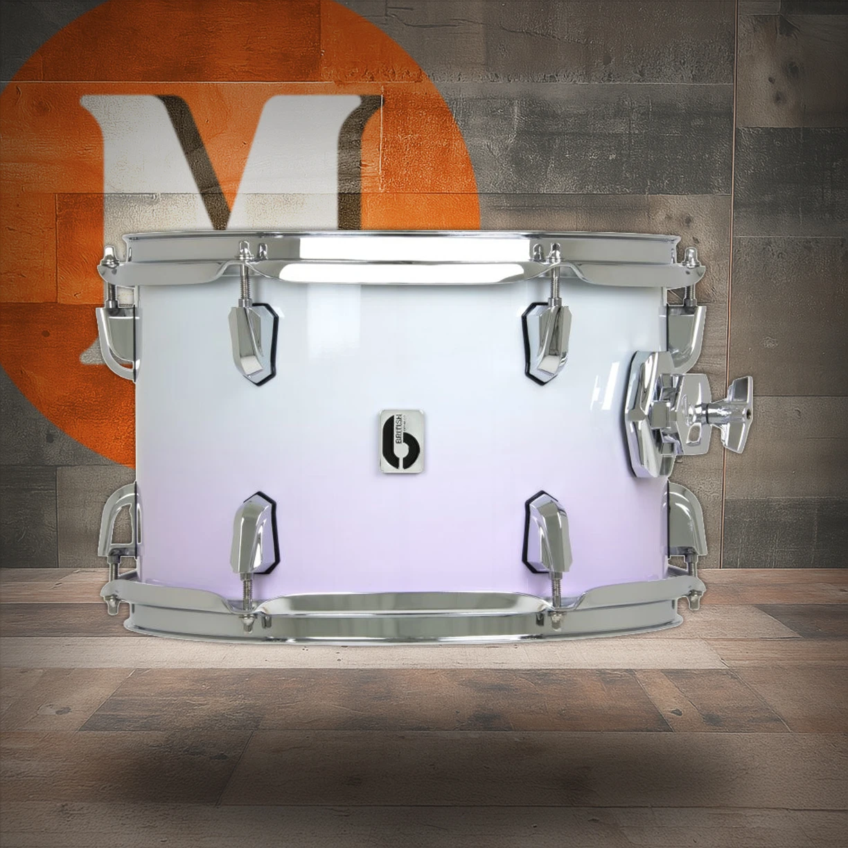 British Drum Co. ENG-10-7-RT-LVH Enigma Series Tom Lavender Haze 10" x 7" (ENG-10-7-RT-LVH-U)