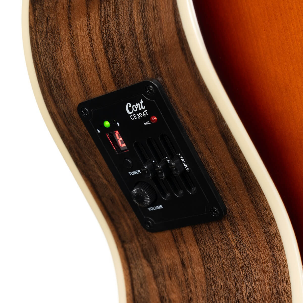Cort Exotic Series GA Walnut Acoustic Electric Guitar - Sunburst Finish (EXOTICGAWALNUTSS-U) | Musician Madness