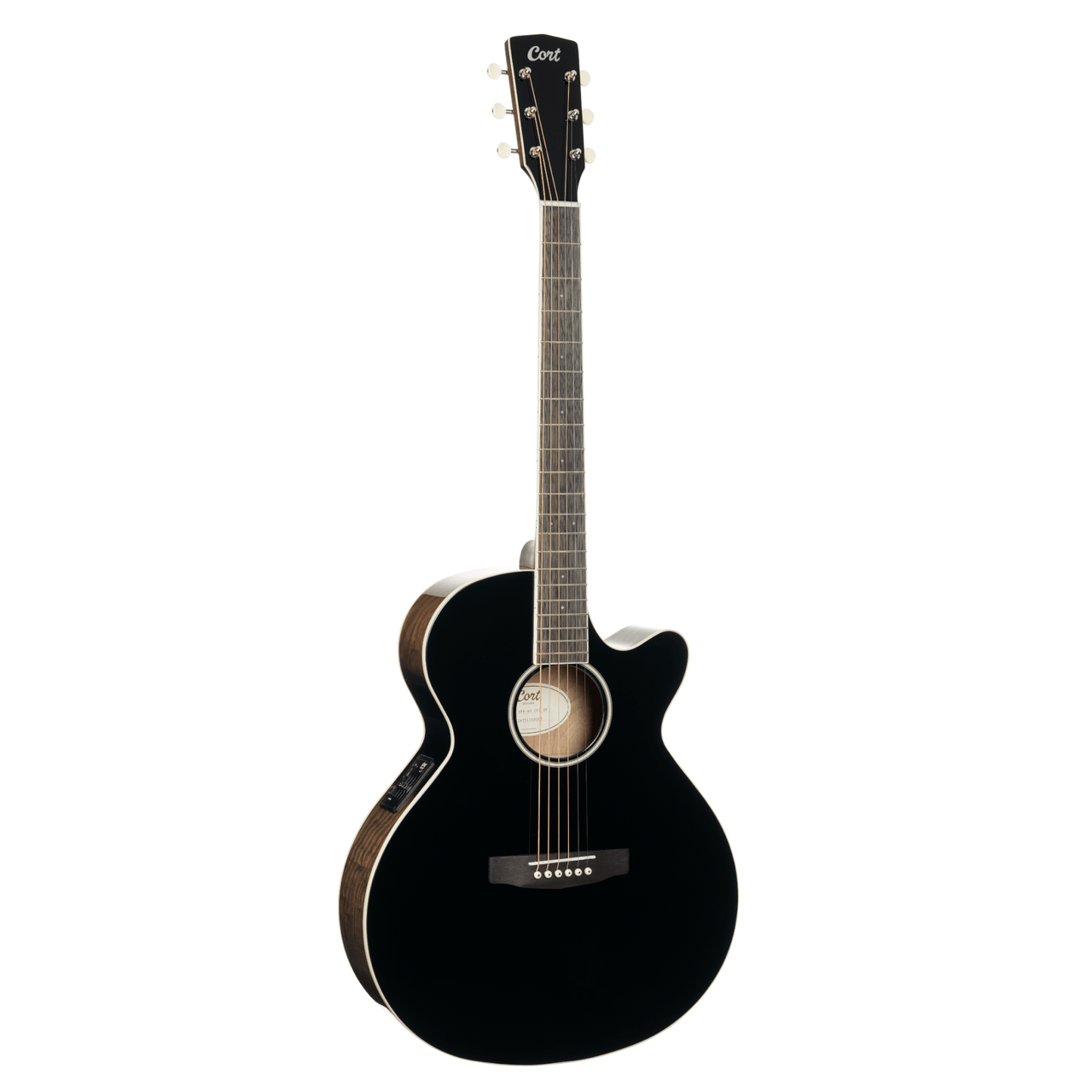 Cort Exotic Series SFX Ash Acoustic Electric Guitar - Black Finish (EXOTICSFXASHBK-U) | Musician Madness