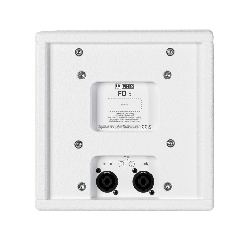HK FINEO-FO-5-WHT 200 Watt 5" Coaxial Speaker. White (FINEO-FO-5-WHT-U) | Musician Madness
