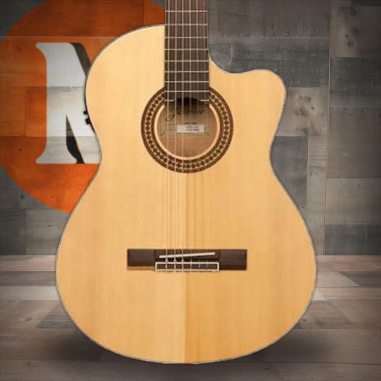 Jasmine JC25CE-NAT Classical Nylon String Acoustic Electric Guitar. Natural Finish (JC25CE-NAT-U) | Musician Madness