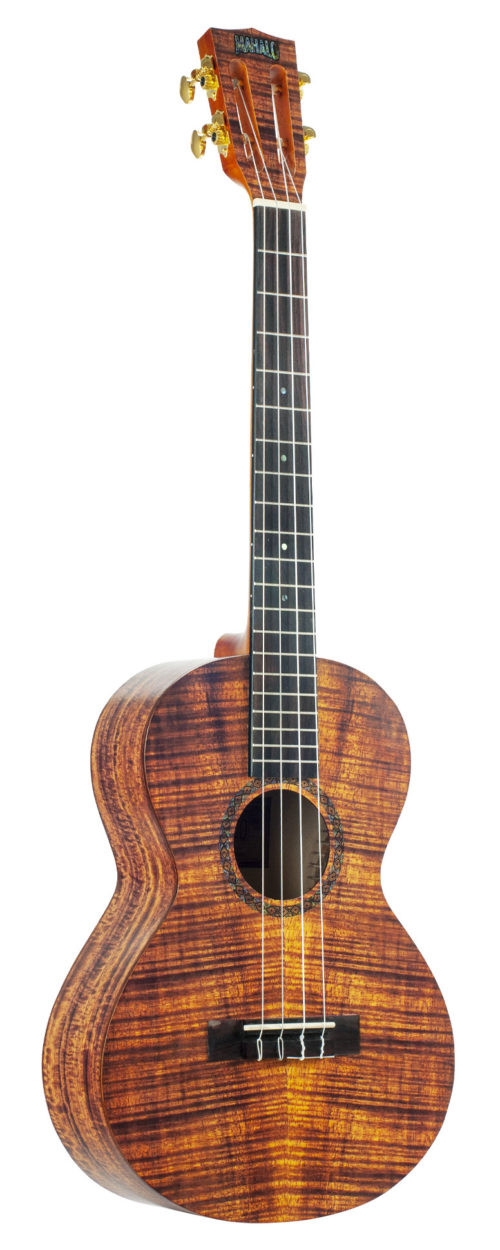Mahalo MA4KA Artists Elite Series Baritone Ukulele. Koa Photo Flame (MA4KA-U) | Musician Madness