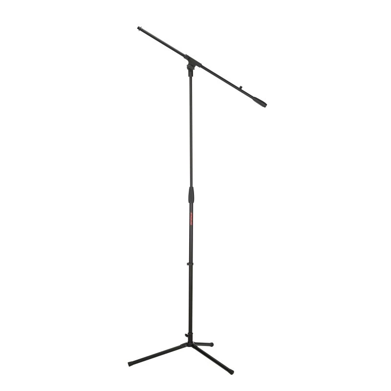 Stageline MS205B Microphone Stand Adjustable Height 40.5 62.8  30.3 Boom Arm, Plastic Clutches & Knobs, Counterweight, Tripod Base Spread 23? x 19.8? Black (MS205B-U) | Musician Madness