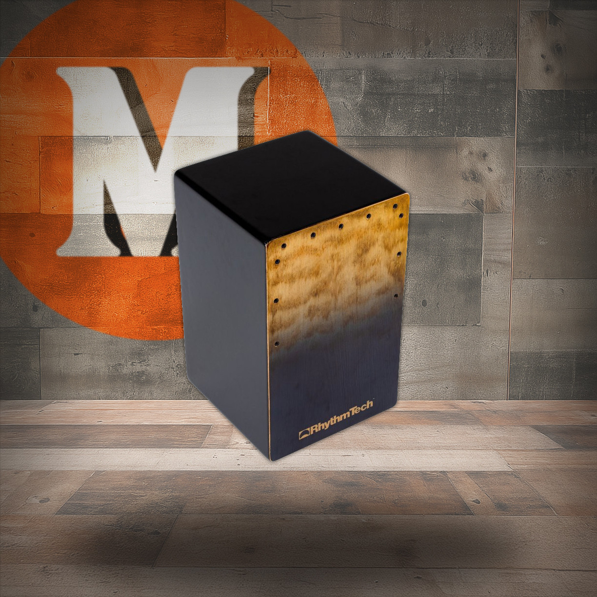 Rhythm Tech RTCCBBF Café Cajon. Boutique Black Fade (RTCCBBF-U) | Musician Madness