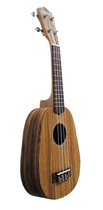 Suzuki SUKS-PA-ZB 21" Soprano Ukulele with Padded Bag. Zebrawood (SUKS-PA-ZB-U) | Musician Madness