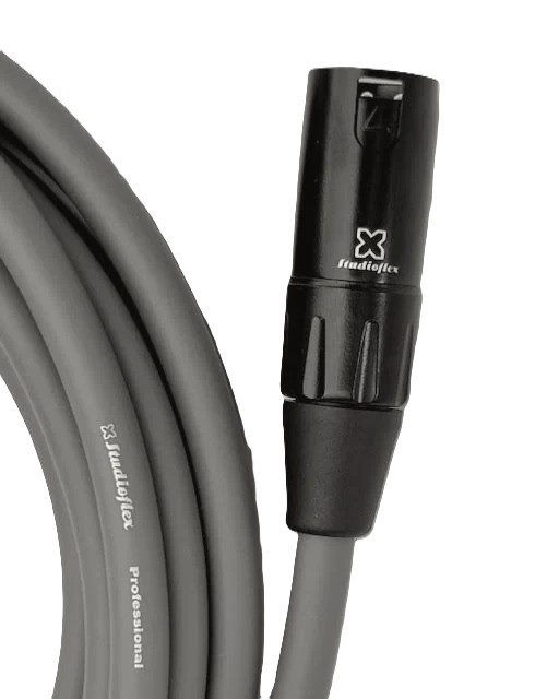 StudioFlex UX-50-GRY Ultra XLR Silver Core Cable 50FT / 15M (UX-50-GRY-U) | Musician Madness