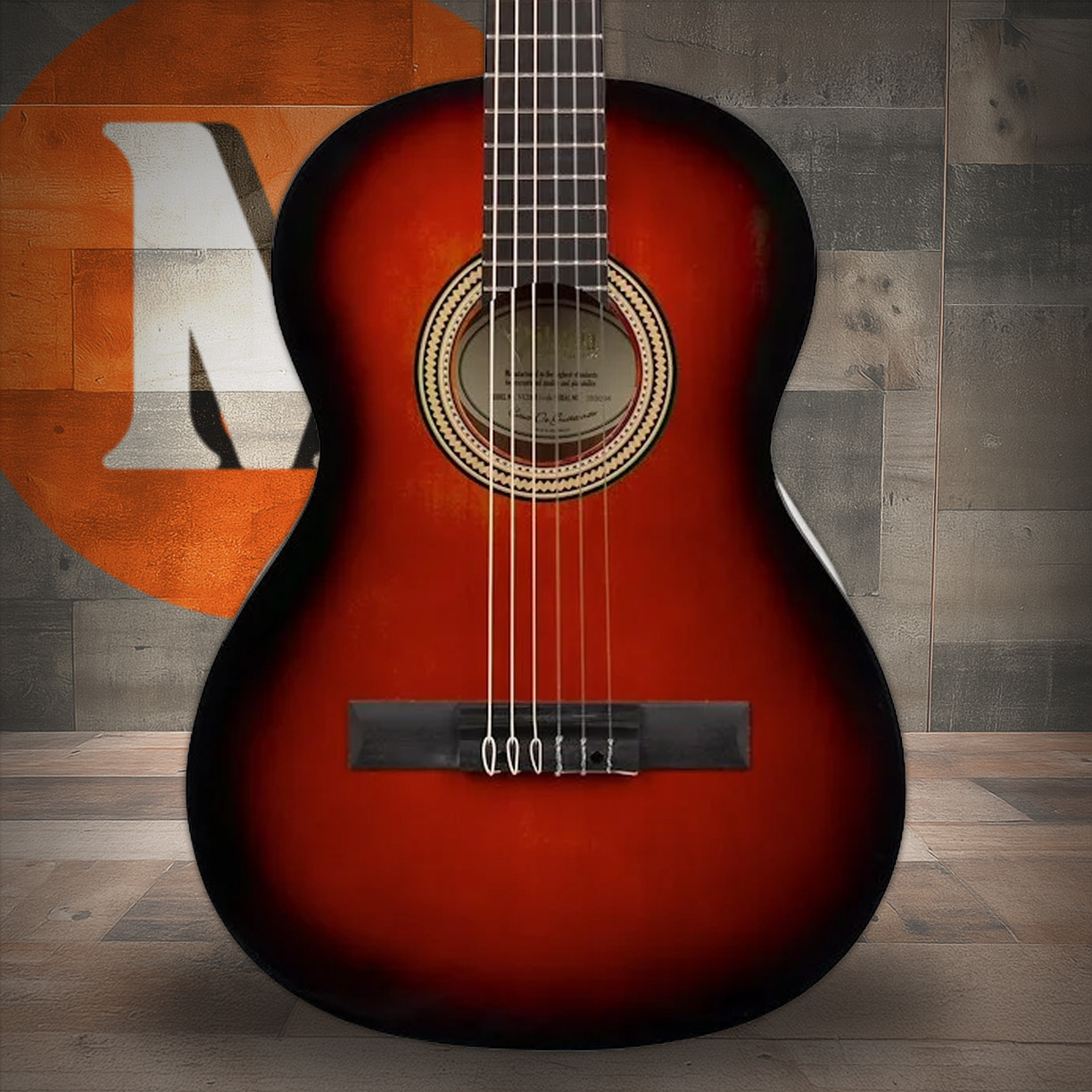 Valencia VC263HCSB 260 Series 3/4 Size Classical Guitar. Classic Sunburst Hybrid Slim Neck (VC263HCSB-U) | Musician Madness