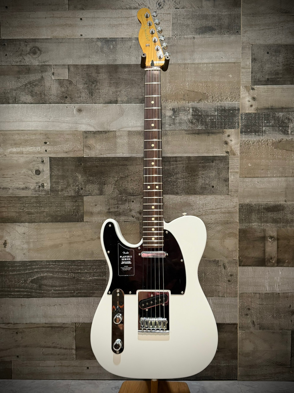 Fender Player II Telecaster Left-Handed Electric Guitar, Rosewood Fingerboard - Polar White | Musician Madness