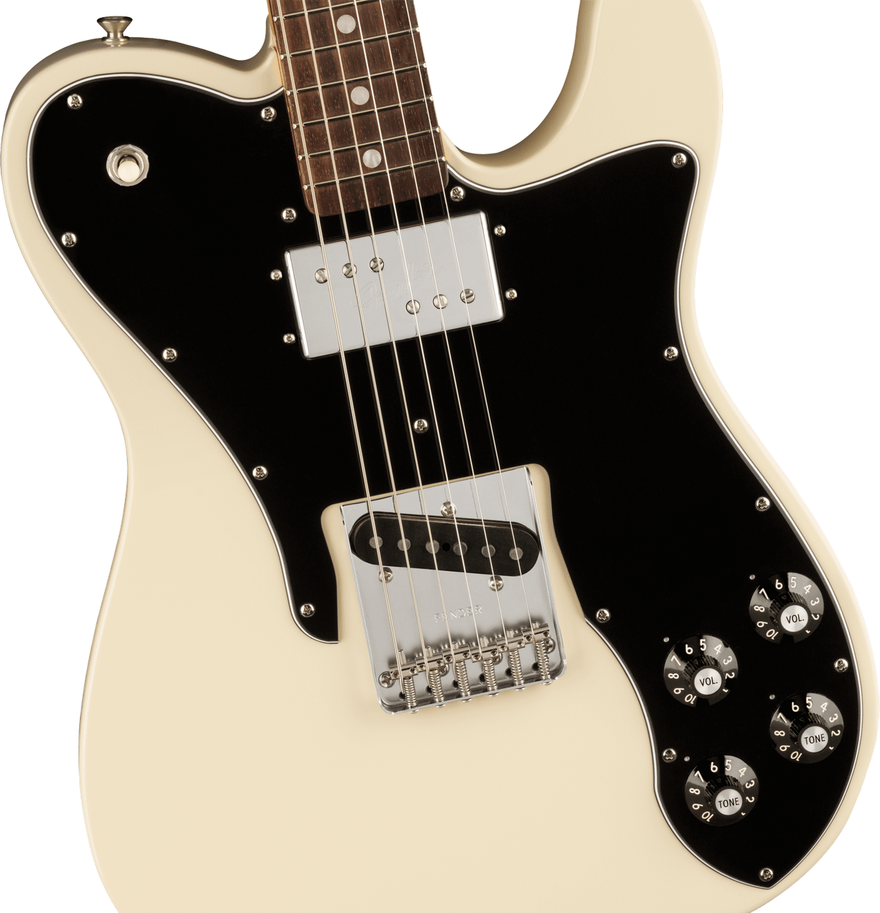 Fender American Vintage II 1977 Telecaster Custom Electric Guitar, Rosewood Fingerboard - Olympic White | Musician Madness