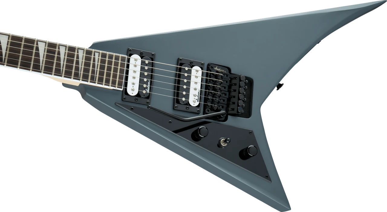 Jackson JS Series Rhoads JS32 Left Hand Electric Guitar - Satin Gray (291-1147-522) | Musician Madness
