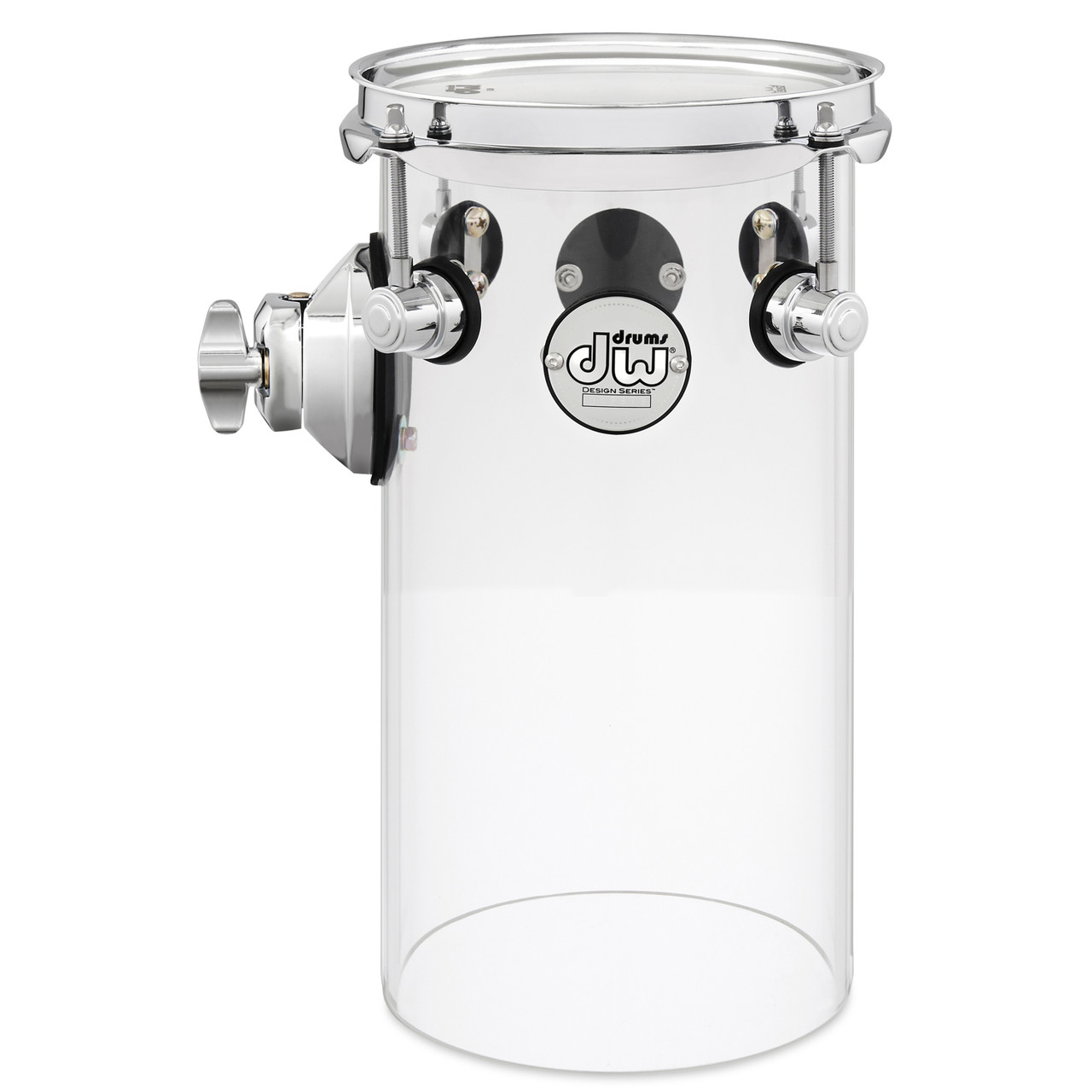 DW Design Series Rata Tom 12" x 6" Clear Acrylic with TB12 (DDAC1206RTCL) | Musician Madness