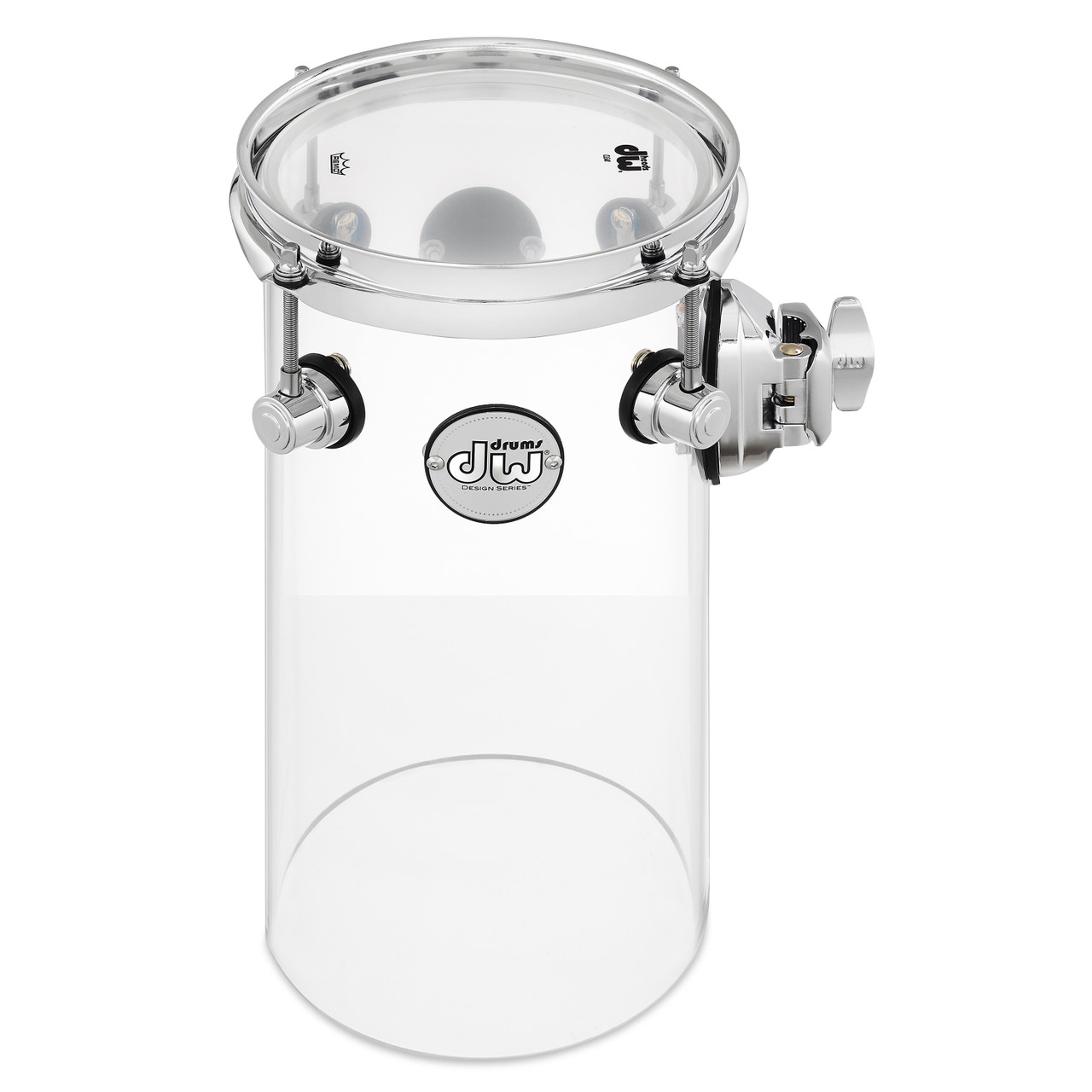 DW Design Series Rata Tom 12" x 6" Clear Acrylic with TB12 (DDAC1206RTCL) | Musician Madness