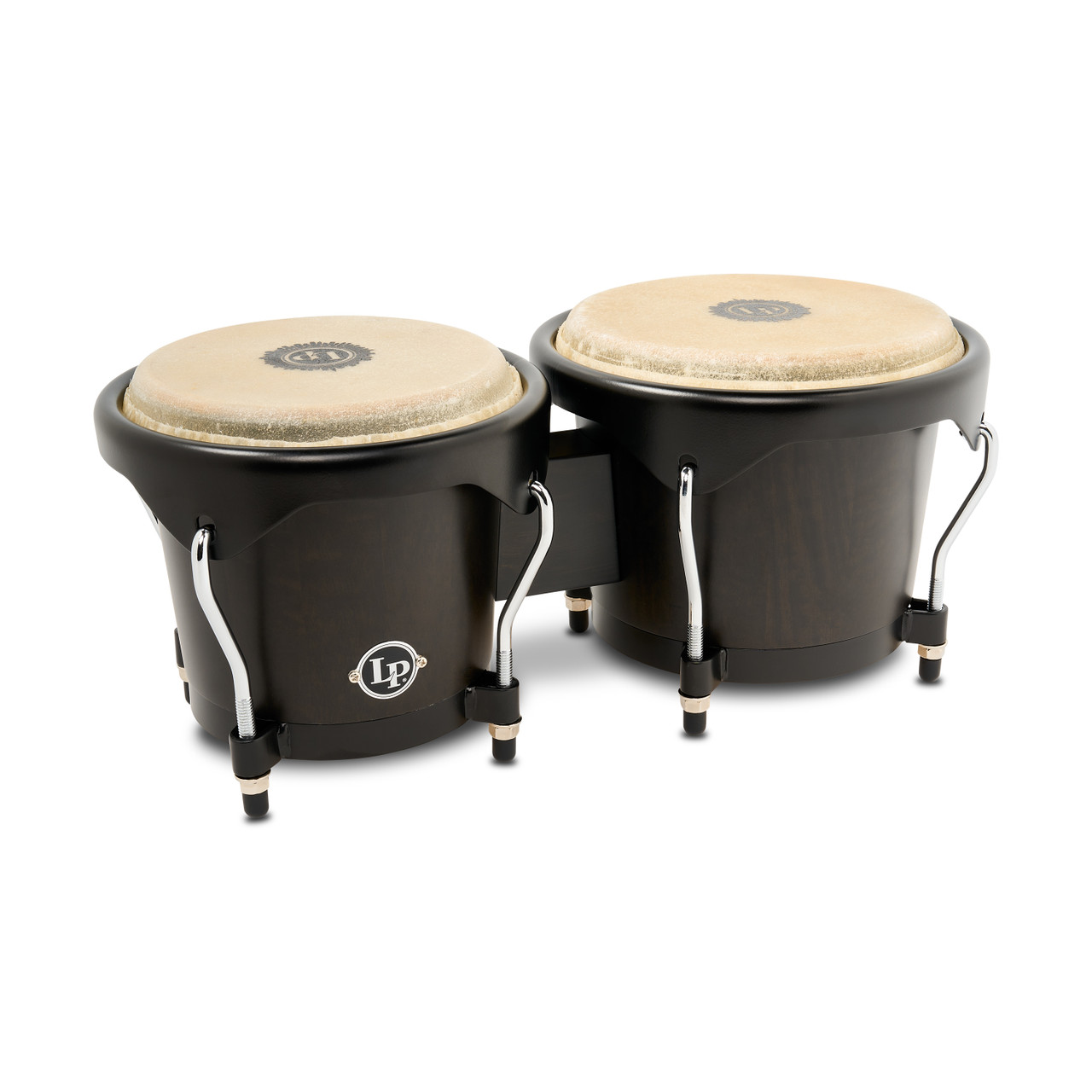 Latin Percussion City II 6" and 7" Mango Bongos - Mango Black (LP601NYII-BK) | Musician Madness