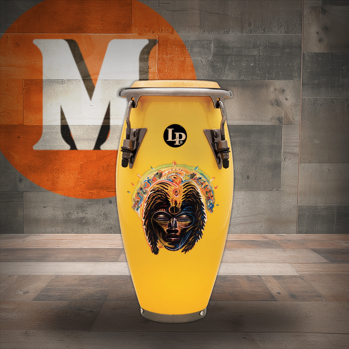 Latin Percussion Santana Africa Speaks Mini Conga - Yellow (LPM197-SAS) | Musician Madness