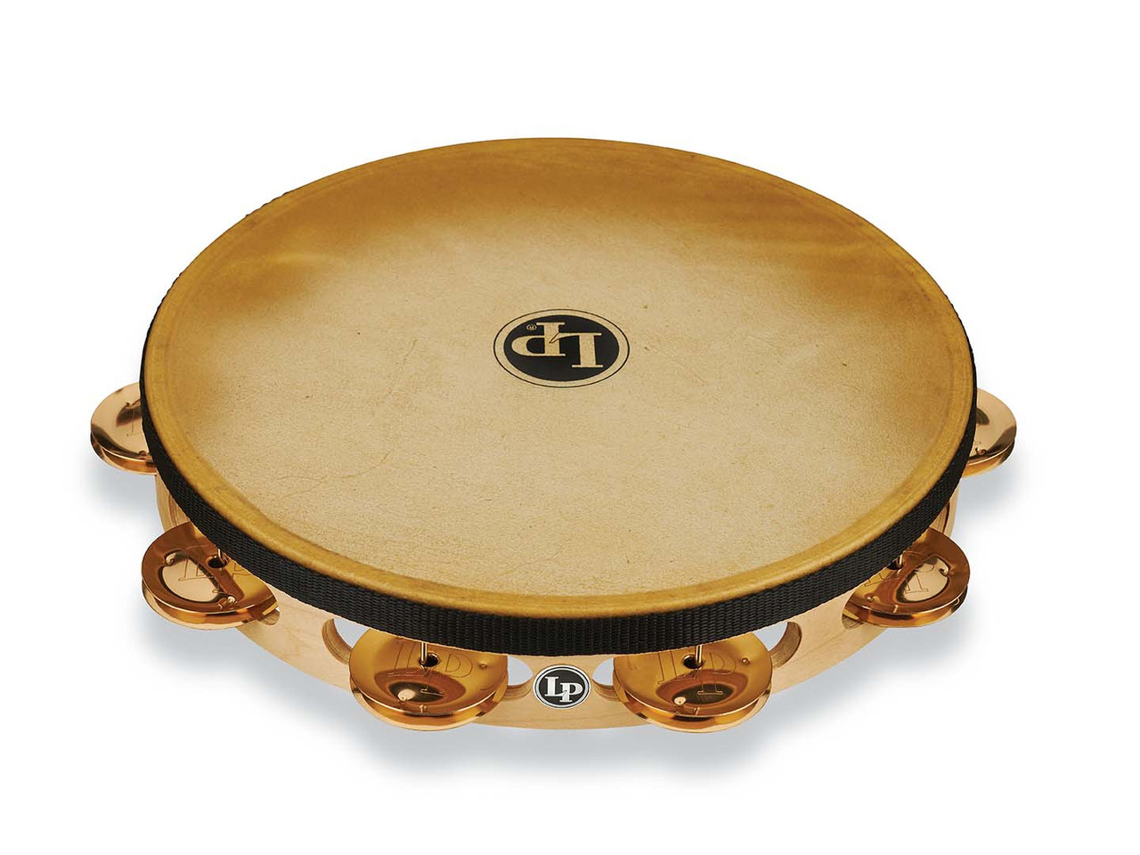 Latin Percussion Pro 10" Single-Row Headed Tambourine - Bronze (LP383-BZ) | Musician Madness