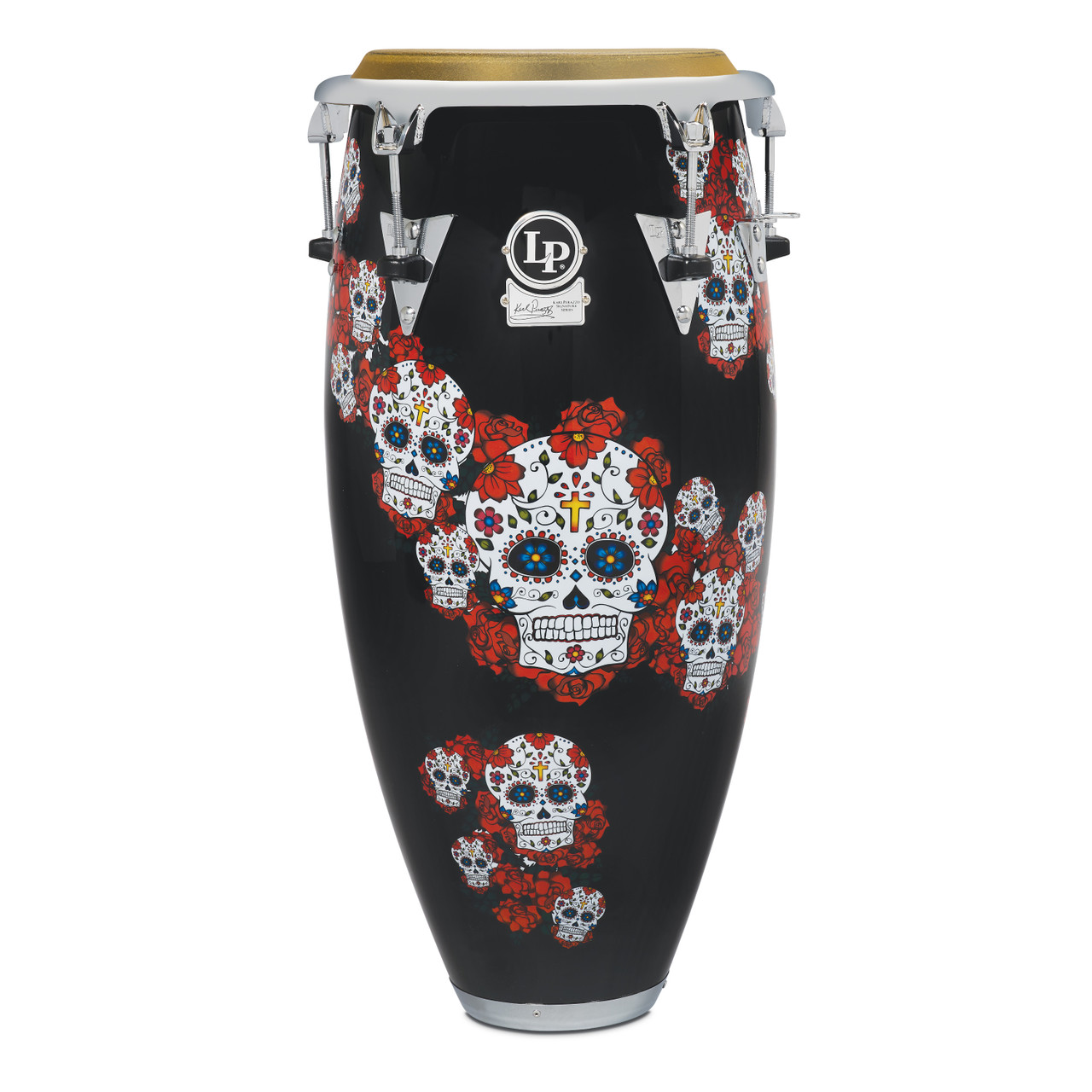 Latin Percussion Karl Perazzo 11" Quinto - Fiberglass Skull with Chrome Hardware (LP808T-KP) | Musician Madness