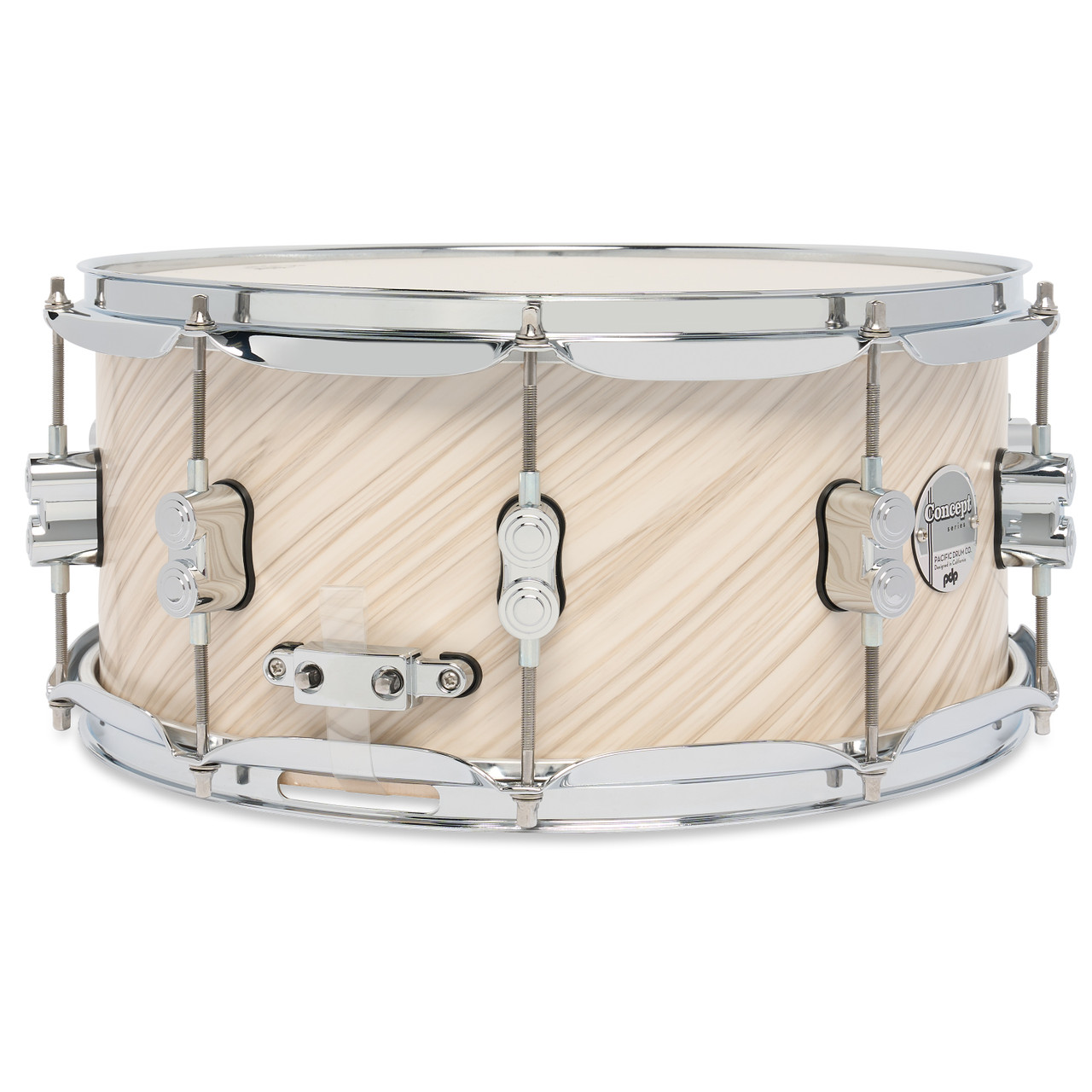 PDP Concept Maple 6.5" x 14" Snare Drum - Twisted Ivory with Chrome Hardware (PDCM6514SSTI) | Musician Madness