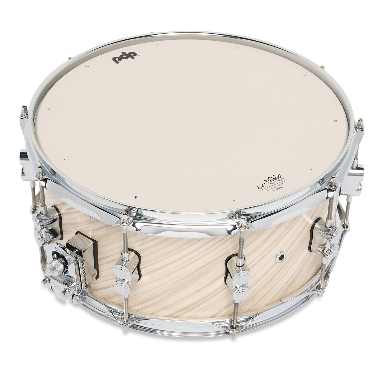 PDP Concept Maple 6.5" x 14" Snare Drum - Twisted Ivory with Chrome Hardware (PDCM6514SSTI) | Musician Madness