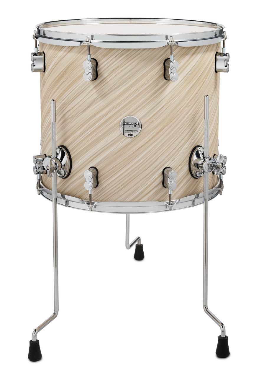 PDP Concept Maple 14" x 16" Floor Tom - Twisted Ivory with Chrome Hardware (PDCM1416TTTI) | Musician Madness