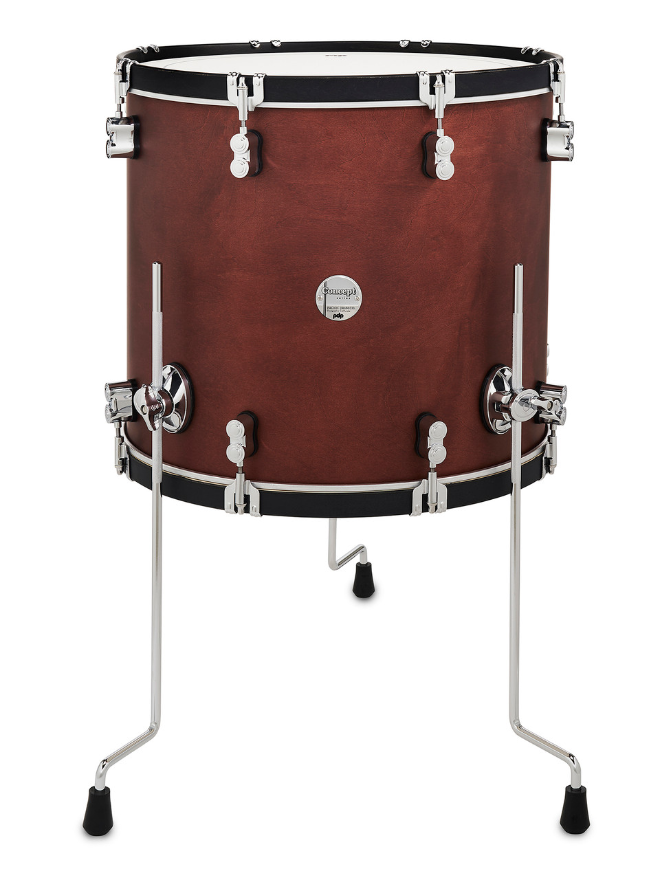 PDP Classic 16" x 18" Floor Tom - Ox Blood with Ebony Hoops (PDCC1618FTOE) | Musician Madness