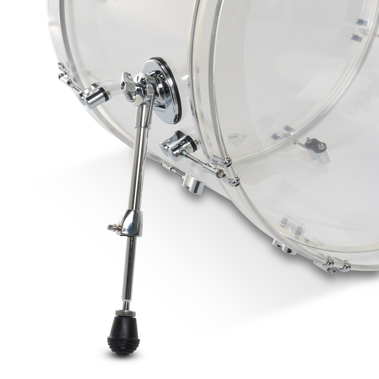 PDP Concept Acrylic 4-Piece Drum Kit Clear with Chrome Hardware (PDCA2214CL) | Musician Madness