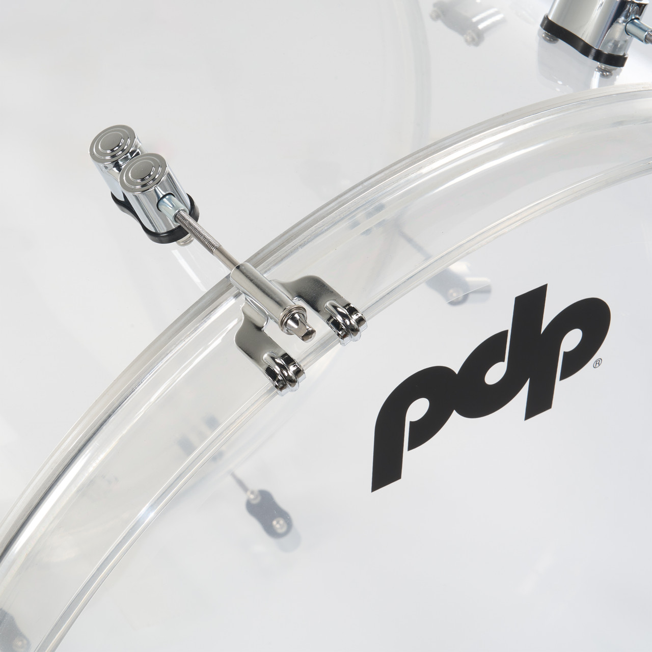 PDP Concept Acrylic 6-Piece Drum Kit Clear with Chrome Hardware (PDCA2216CL) | Musician Madness