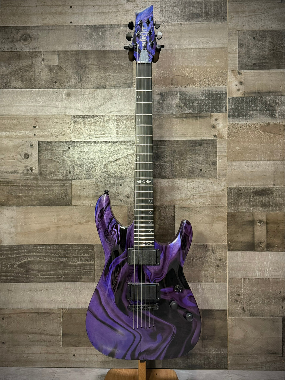 Schecter C-1 Electric Guitar - Hydro Dip Purple Obsidian (4190)