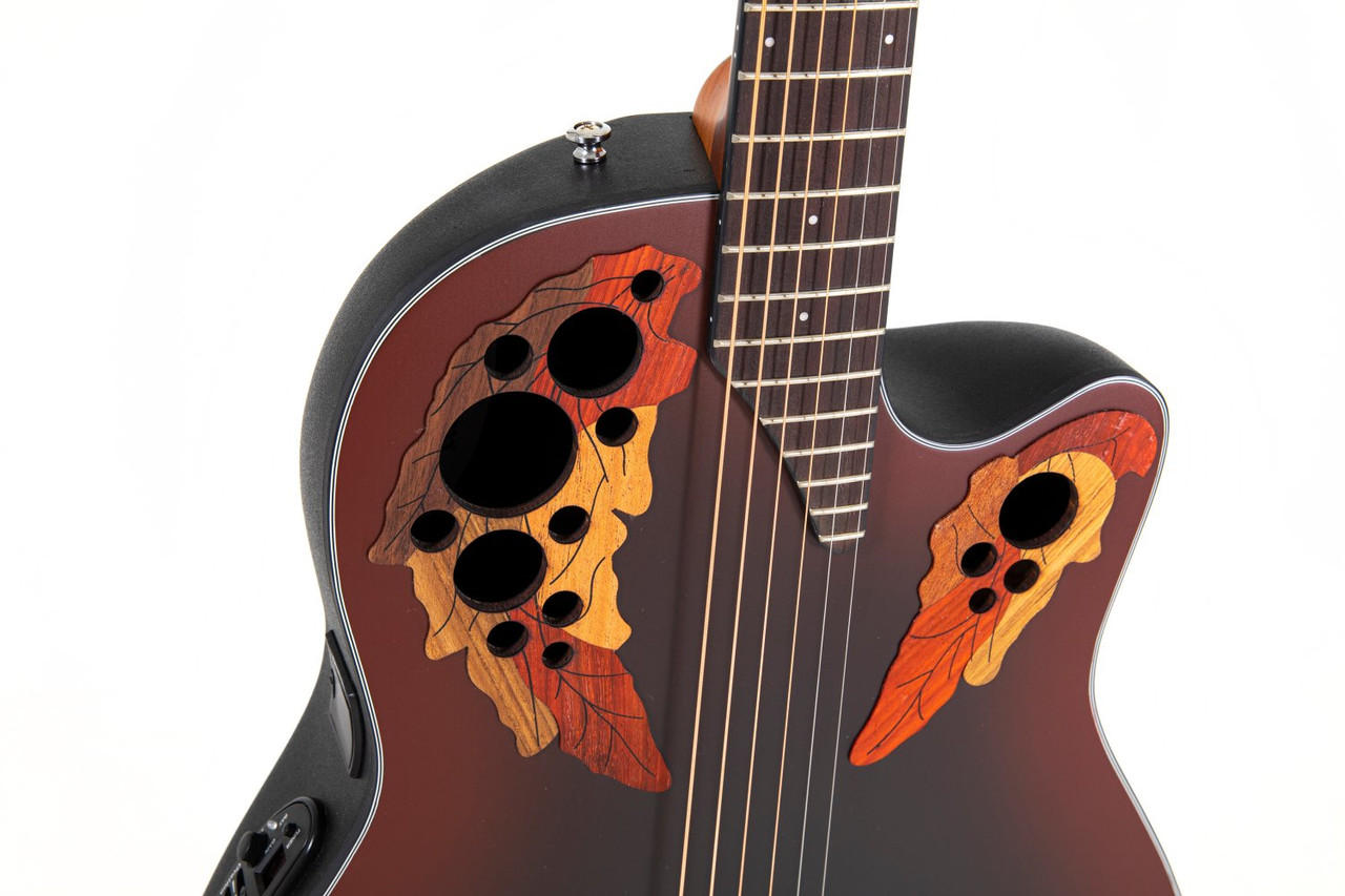 Ovation Celebrity Elite E-Acoustic Guitar CE44-RRB - Reverse Red Burst (CE44-RRB-G) | Musician Madness