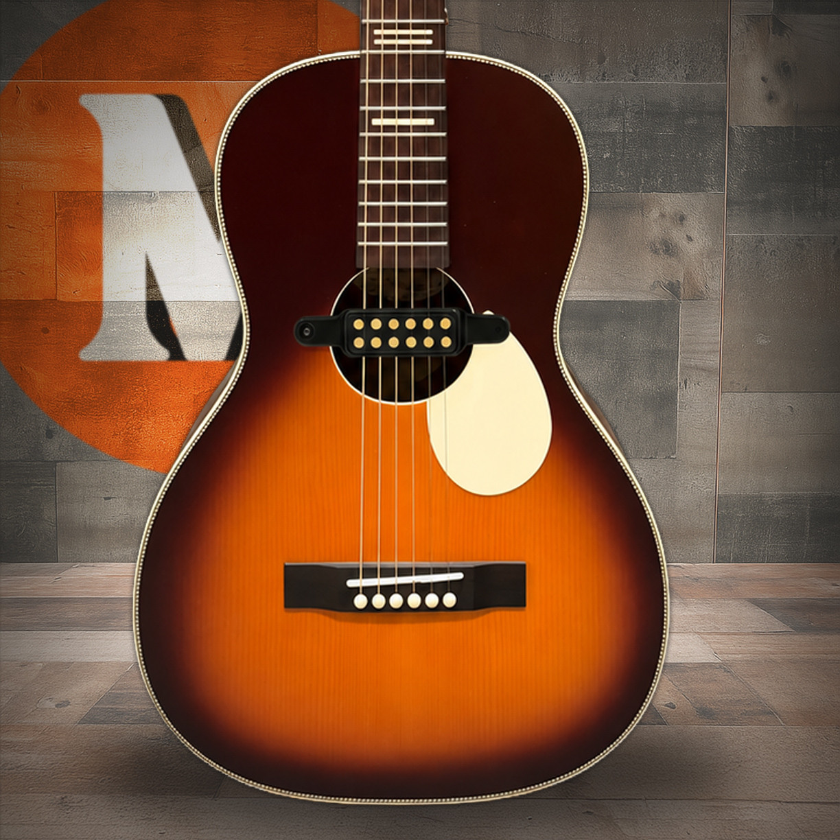 Recording King Dirty 30's Single 0 - Series 7 Parlor - Acoustic Electric- Vintage Burst | Musician Madness