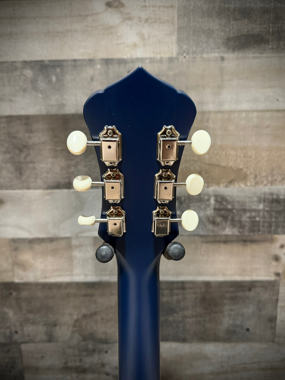 Recording King Dirty 30's Single - Series 7 Parlor - AE w/Gold Foil P/U - Red - White & Blue | Musician Madness