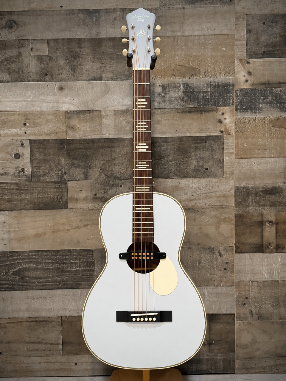 Recording King Dirty 30's Single - Series 7 Parlor - AE w/Gold Foil P/U - Arctic Blue | Musician Madness